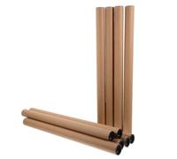 Abaodam Poster and Document Tubes 10Pcs Kraft Paper Mailing Tubes 1.5 Inch Diameter for Mailing, Storing Art Prints and Blueprints