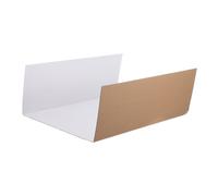 Abaodam Poster Board and Trifold 4pcs White Lightweight 24x16 Inch Foldable Corrugated Paper Display Board for School Projects Science Fair Personal Use