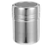 Abaodam Powder Shaker Duster with Lid Stainless Steel Reusable Shaker 200ml Capacity Sleek Look Versatile Sprinkling Sugar for Baking Use