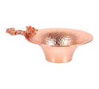 Abaodam Practical Copper Tea Infuser Filter with Heat-Resistant Plum Blossom Shape and Golden Finish Creative Tea Strainer