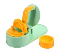 Abaodam Practical Dumpling Maker Mould Press Tool for Dough and Dumpling Skin, Kitchen Abs Plastic Dough Pressing Mold with Time-Saving Press to Seal Function in Green