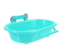 Abaodam Practical Parakeet Bath for Cage Lightweight PP Bird Bathtub with Smooth Edges Multi-functional Parrot Shower Box Accessory for Safe and Comfortable Bathing