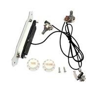 Abaodam Pre 4-string Yellow Decorative Soundhole Pickup with Volume Tone Control Knob for Electric Cigar Box Guitar, Guitar Soundhole Pickup Suitable for Electric String Instruments