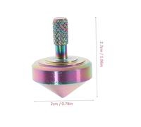 Abaodam Precision Spinning Top Alloy Gyroscope for Adults and Portable Mini Desktop Educational with Iridescent Finish Long Spin Over Balanced and Design