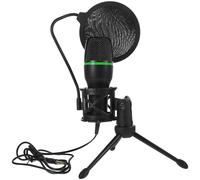 Abaodam Premium Condenser Microphone USB Desktop Computer Mic with Omnidirectional Recording Quality for Gaming Lectures and Daily Activities with Bracket in Random Color