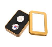 Abaodam Premium Golf Ball Marker Hat Clip with Korean Flag Design Packaged Deluxe Box for Business and Festival Gifting Durable and Weatherproof for Long Term Use