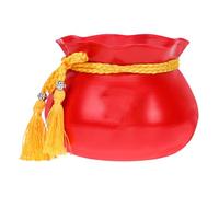 Abaodam Premium Texture Iron Luck Bag Shape Flower Pot for Green Plants and Money Tree, Decorative Gardening Planter for Home Decor and Indoor Use