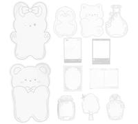 Abaodam Pressed Flower Bookmark Kit for Beginners with Silver Plastic Pressing Tool, Useful DIY Creative Gifts for Crafting Dried Flower Bookmarks