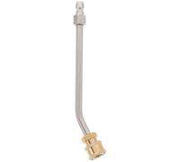 Abaodam Pressure Washer Wand Extension High Pressure Use Stainless Steel Brass 15cm 1/4 Quick Connect Y Shaped Curved Rod Versatile Cleaning Angles Radiator and Car Cleaning Patio Pool