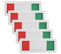 Abaodam Privacy Slide Door Sign 5Pcs 4X10Cm Acrylic Sliding Indicator for Conference Room Business Meeting Vacant Occupied Status