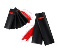 Abaodam Professional China Kuaiban Bamboo Clapper Musical Instrument Pair Traditional Allegro Percussion for Adults and Children Black Folk Instrument Accessory