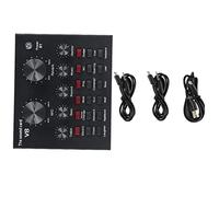 Abaodam Professional Condenser Microphone External Sound Card for Live Streaming Mobile Audio Mixer Compatible Ktv Home Studio Recording