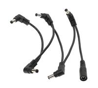 Abaodam Professional Effector Cable for Guitar Pedals - Black with Safe Convenient Use Compatible with Musical Instrument Effects for Stage and Portable On-The-Go Applications