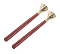 Abaodam Professional Grade Percussion Bell Wooden Handheld Musical Instrument for Comfortable Grip Clear Resonant Sound for Early Music Education and Fine Motor Skill Development