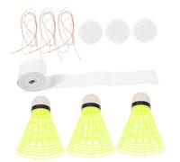 Abaodam Professional Portable Badminton Trainer Set Rebound Training Kit for Indoor Outdoor Use Anti-wear Material Lightweight Convenient Practice Tool for Beginners and Advanced Players