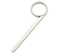 Abaodam Professional Silver Trumpet Slide Finger Ring Replacement Accessory for Cornet Small Lightweight Wear-resistant Musical Instrument Part for Musicians