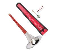 Abaodam Professional Suona Wind Instrument d Key with Red Wood Body and Reed for Beginners Traditional Ethnic Music Instrument with Carrying Case Suitable for Practice and Performance Random Color