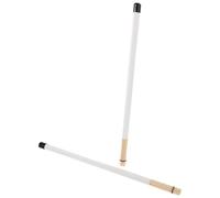 Abaodam Professional Wooden Drum Brushes White Lightweight Jazz Drumsticks for Beginners Students Rock Folk Drummers Portable Precision Control for Stage Practice