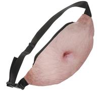 Abaodam PU Funny Belly Waist Bag for Men Travel Pouch with Spacious Storage for Phone and Essentials Unique Novelty Design Comfortable Sewing for Daily Use