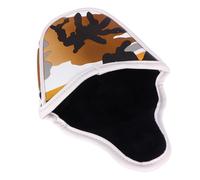 Abaodam PU Leather Camouflage Head Cover Half Set Secure Stitching for Golf Club Protection on Course