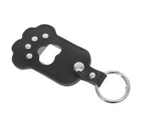 Abaodam PU Leather Dog Memorial Keepsake Box Keychain Paw Shaped Pet Hair and Photo Storage Portable Commemorative Holder for Cherished Dog and Cat Memories Thoughtful Gift for Pet Lovers