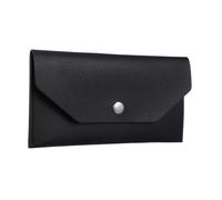 Abaodam PU Leather Women Clutch Wallet Long Envelope Cash Envelope Budgeting Wallet Compact Design for Travel Shopping Everyday Use Black