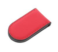 Abaodam Pu Wallet Clamp for Men, Red Money Clip Insert with Credit Card Holder and Invoice Organizer, Wallet Accessory for Business Card and Cash Management