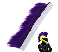 Abaodam Purple Party Holiday Wig Helmet Wig Decoration for Masquerade Carnival, Fluffy Supple Texture Heat Resistant Cosplay Hairpiece for Dancing Performance