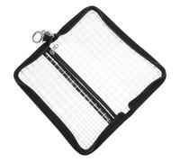 Abaodam PVC Mini Coin Purse with Zipper for Women, Small Grid Pattern Change Purse Suitable for Summer Travel and Daily Use Random Color Random Color