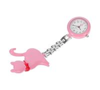 Abaodam Quartz Nurse Pocket Watch with Lightweight Alloy Frame and Clip-on Hanging Feature, Portable Watch for Healthcare Workers, Easy to Clean with Precise Timing and Cat Pattern