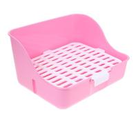 Abaodam Rabbit Litter Box Space Pet Toilet Potty Trainer for Small Animals Including Guinea Pigs Hamsters Chinchillas Leak-resistant Corner Design for Clean Homes Random Color