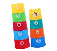 Abaodam Rabbit Stacking Cup Toy Safe Plastic Cups for Bunnies and Colors for Playing and Hiding Games