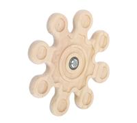 Abaodam Rabbit Toys Windmill Chew Toy for Chinchilla Cage Natural Wood Boredom Breaker