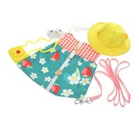 Abaodam Rabbit Traction Rope Vest Harness with Hook for Outdoor Small Rabbits Lovely Pet Dress with Comfortable and Escape-resistant Design Suitable for Bunny Walking and Random Color