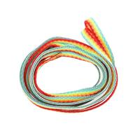 Abaodam Rainbow Flat Shoelaces for Sneakers Polyester Shoe Straps Stylish Replacement Sports Shoelace for Trainers and Casual Shoes
