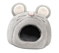 Abaodam Rat Shape Plush Warm House Bed for Hamsters Mice and Chinchillas Cozy Warm Nest for Pets Chic Design for Comfort and Fun Winter Shelter for Animals