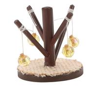 Abaodam Realistic Cat Tree Accessories for Dollhouses Imaginative Play Kit with Scratching Pad for Creative Parent Sessions and Home Decor