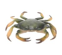Abaodam Realistic Crab Model Toy Figure for Educational Play and Aquarium Decor, Medium Green Simulated Crab Figurine for Boys and Girls’ Learning and Party Use