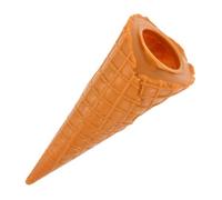 Abaodam Realistic Empty Ice Cream Cone Model PVC Simulation Prop for Photography and Display Lightweight Decorative Figurine for Home and Dessert Store Accessory