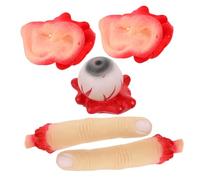 Abaodam Realistic Halloween Fake Body Parts Simulation Human Organs Including Eyeballs Fingers Terrifying Prank Props for Haunted Houses Stage Performances April Fools Day Random Color