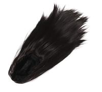 Abaodam Realistic Long Black Lace Front Wig for Women with Heat Resistant Synthetic Hair and Middle Part Bangs, Sleek Straight Style for Cosplay Events and Dress