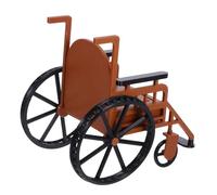 Abaodam Realistic Mini Wheelchair for Dollhouse with Crutch Detailed Medical Accessories for Bjd Dolls Flexible Fit for Role Playing Doll Photography and Collectors Display