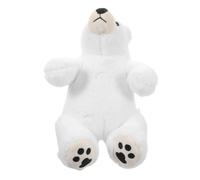 Abaodam Realistic Polar Bear Plush Lifelike Arctic Simulation Stuffed Animal for Nursery Decor Party Favors Soft Cuddly White Plush for Boys and Easy to Clean Decorative Bear Doll