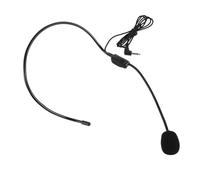 Abaodam Realistic Simulation Microphone Prop Lightweight Portable Fake Headset Mic for Stage Performance Cosplay Dance Party Accessory