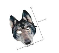 Abaodam Realistic Werewolf Mask for Halloween Party with Adjustable Strap Comfortable Soft Material Scary Animal Headpiece for Adult Cosplay and Costume Dress Up