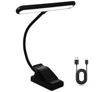 Abaodam Rechargeable LED Music Stand Clip Light with Power Display Eye Protection Lightweight Portable Reading Lamp for Piano Book and Ergonomic Use