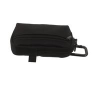 Abaodam Recorder Organizer Bag with Carabiner Clip, Oxford Cloth, Black