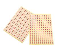 Abaodam Red Arrow Label Stickers Self-Adhesive Coated Material 15 Sheets 2880pcs Easy to Peel for Offices and Warehouses Daily Use Reminder