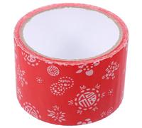 Abaodam Red Decorative Tape Delicate Pattern Design, Multi-functional Water-based Adhesive Tape for DIY Scrapbooking and Imaginative Projects, Versatile Craft Supplies for Journaling