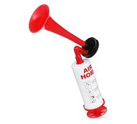 Abaodam Red Handheld Pump Air Horn Portable Noise Maker Loud Safety Cheering Horn for Sports Events Football Matches and Celebrations